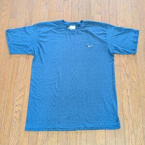 Y2K Nike Grey Label Embroidered Mini Swoosh T-Shirt Made in USA Size - L